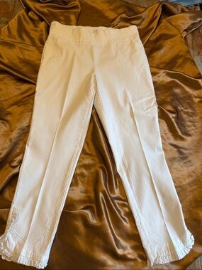 crown & ivy Cream Pull-On Pants